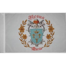 Drapeau Armes de Jeanne d'Arc Jésus Marie