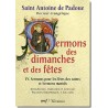 Sermons des Dimanches et des Fêtes - Tome IV