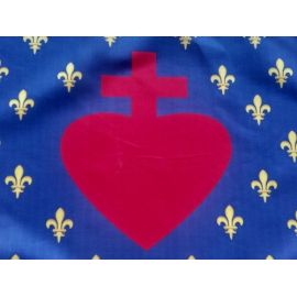 Drapeau Fleurs de Lys et Sacré-Cœur