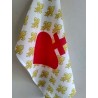 Drapeau blanc Fleur de lys et Sacré-Cœur