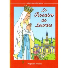 Le Rosaire de Lourdes - Coloriage
