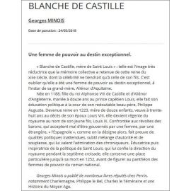 Georges Minois - Blanche de Castille