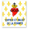 Drapeau Fleurs de lys et Sacré-Coeur