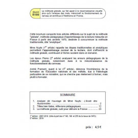 Action Familiale et Scolaire - Les méfaits de la méthode globale