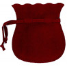 Pochette peau rouge bordeaux