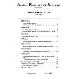 Action Familiale et Scolaire - Action familiale et scolaire N°279 - Avril 2022