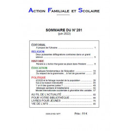 Action Familiale et Scolaire - Action familiale et scolaire N°281 juin 2022