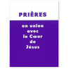 prières en union avec le coeur de Jésus