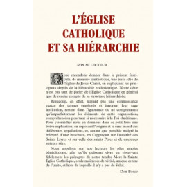 Don Bosco - L'Eglise catholique et sa hiérarchie