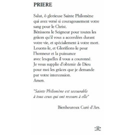 Prière à sainte Philomène - NMD