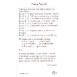 Prière simple à saint François -744-IG14