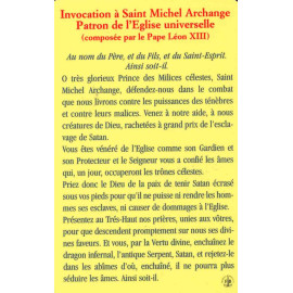 Invocation à Saint Michel Patron de l'Eglise universelle