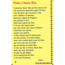 Prière à sainte Rita