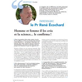 René Écochard - Ce que l'homme doit à son chromosome Y - Les révélations des neurosciences