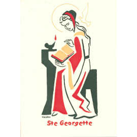 Bénédictines de Vénières - Sainte Georgette - Carte double
