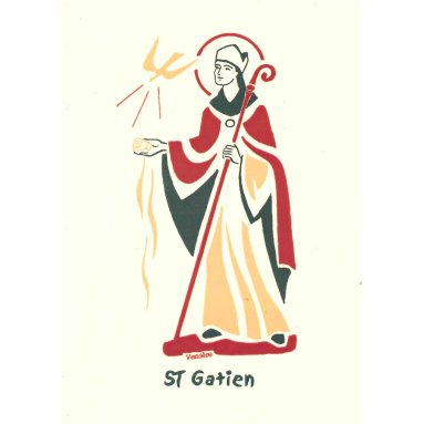 Bénédictines de Vénières - Saint Gatien - Carte double