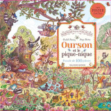 Ourson et le pique-nique - Puzzle de 100 pièces avec un poster inclus