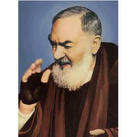 Padre Pio - Carte à reflets B08