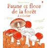 Faune et flore de la forêt à colorier