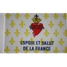 Drapeau Fleurf de lys - Espoir et salut de la France