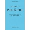 Eléments de philosophie - Tome 1